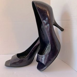BCBGirls Purple Peep Toe Pumps Size 6.5
